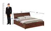 Dumdum Solid Sheesham Wood Bed With One Drawer (Queen Size, Natural Finish)